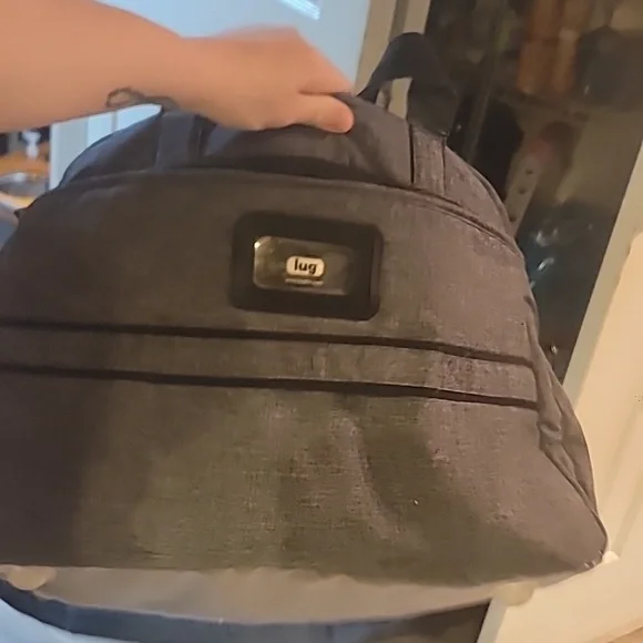 Lug Airbus Weekender Bag Heather Grey With Cross Strap - Picture 6 of 13